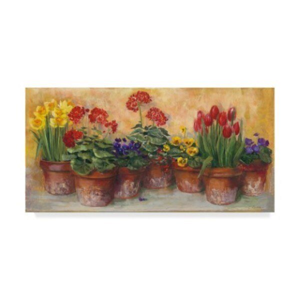 Carol Rowan 'Spring In The Greenhouse' Canvas Art, 24x47, Trademark Fine Art, Mfr#: WAP04550-C2447GG